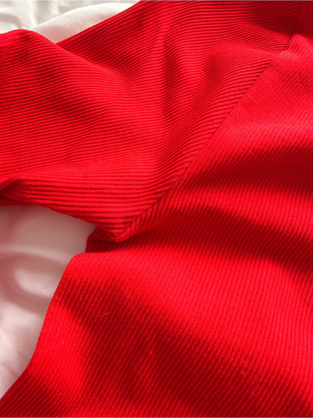 eye candy Red Ribbed Long Sleeve Tee - Picture 5 of 8